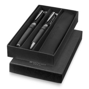 BALMAIN Set regalo penne con finiture in carbonio