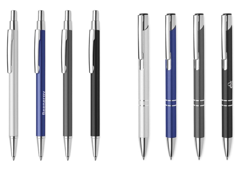 Penne in metallo promozionali personalizzate con LOGO aziendale